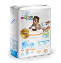 KiddCare Baby Diaper - Large (9-14kgs) 40 Pieces
